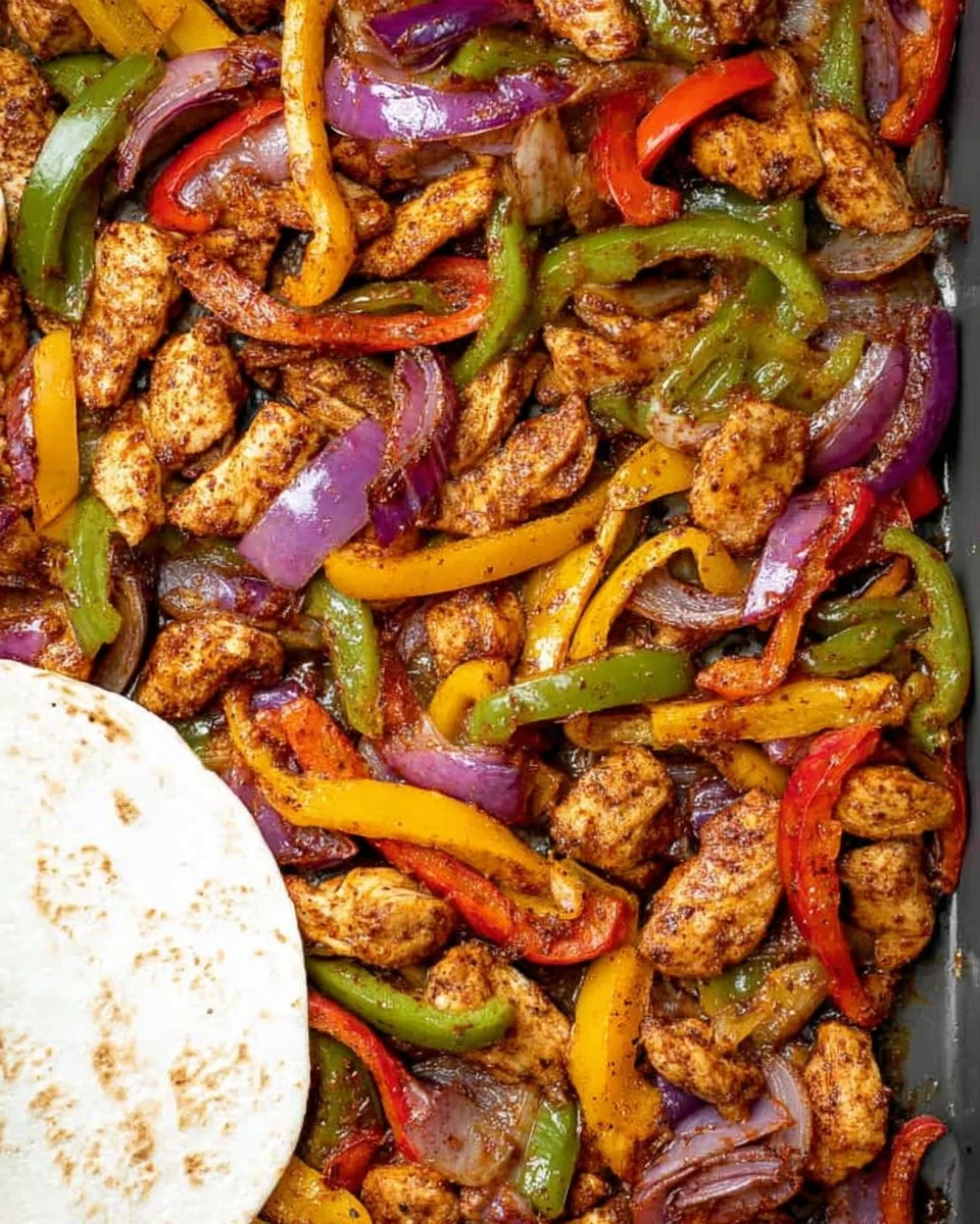 Sheet Pan Chicken Fajitas