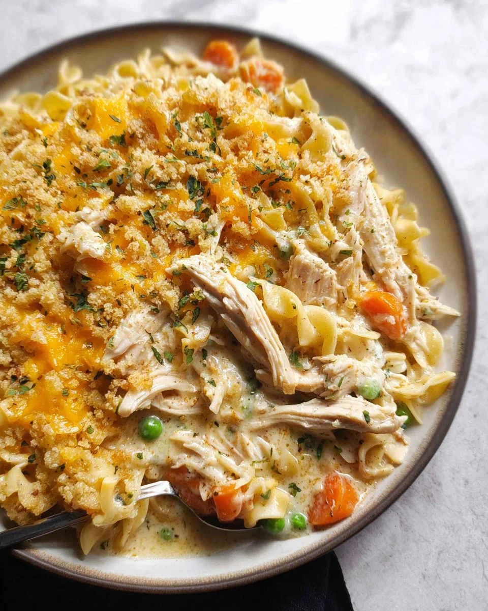 Easy Chicken Noodle Soup Casserole