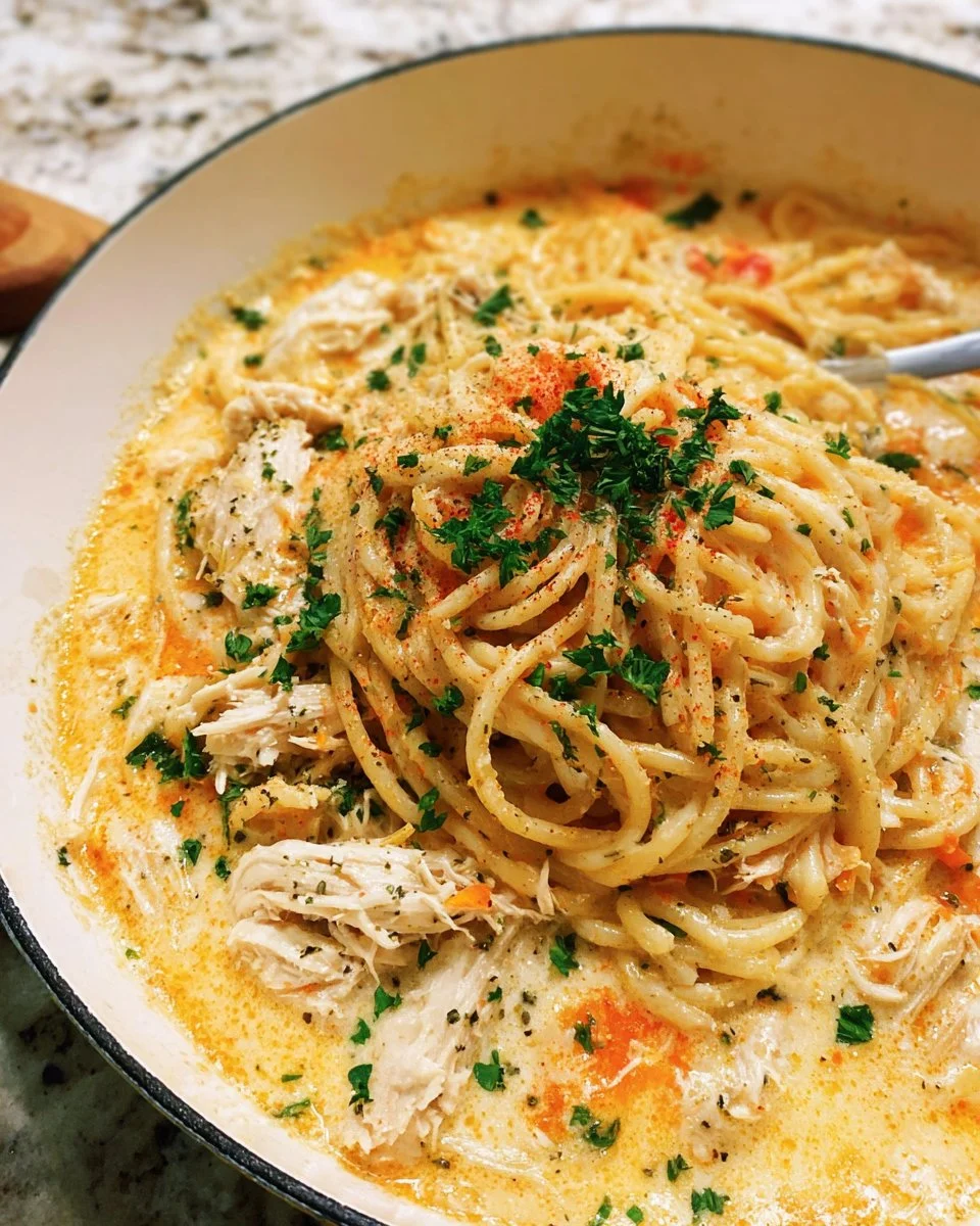 Creamy Chicken Spaghetti Bake