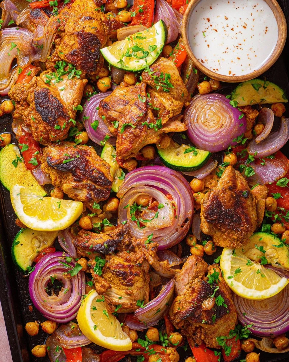 Sheet Pan Chicken Shawarma