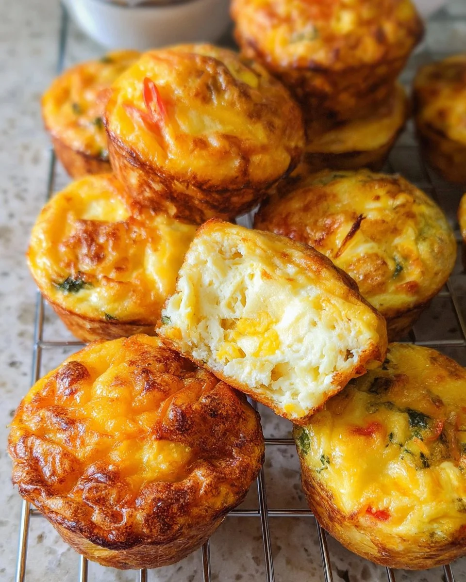 High Protein Cheese Egg Muffins
