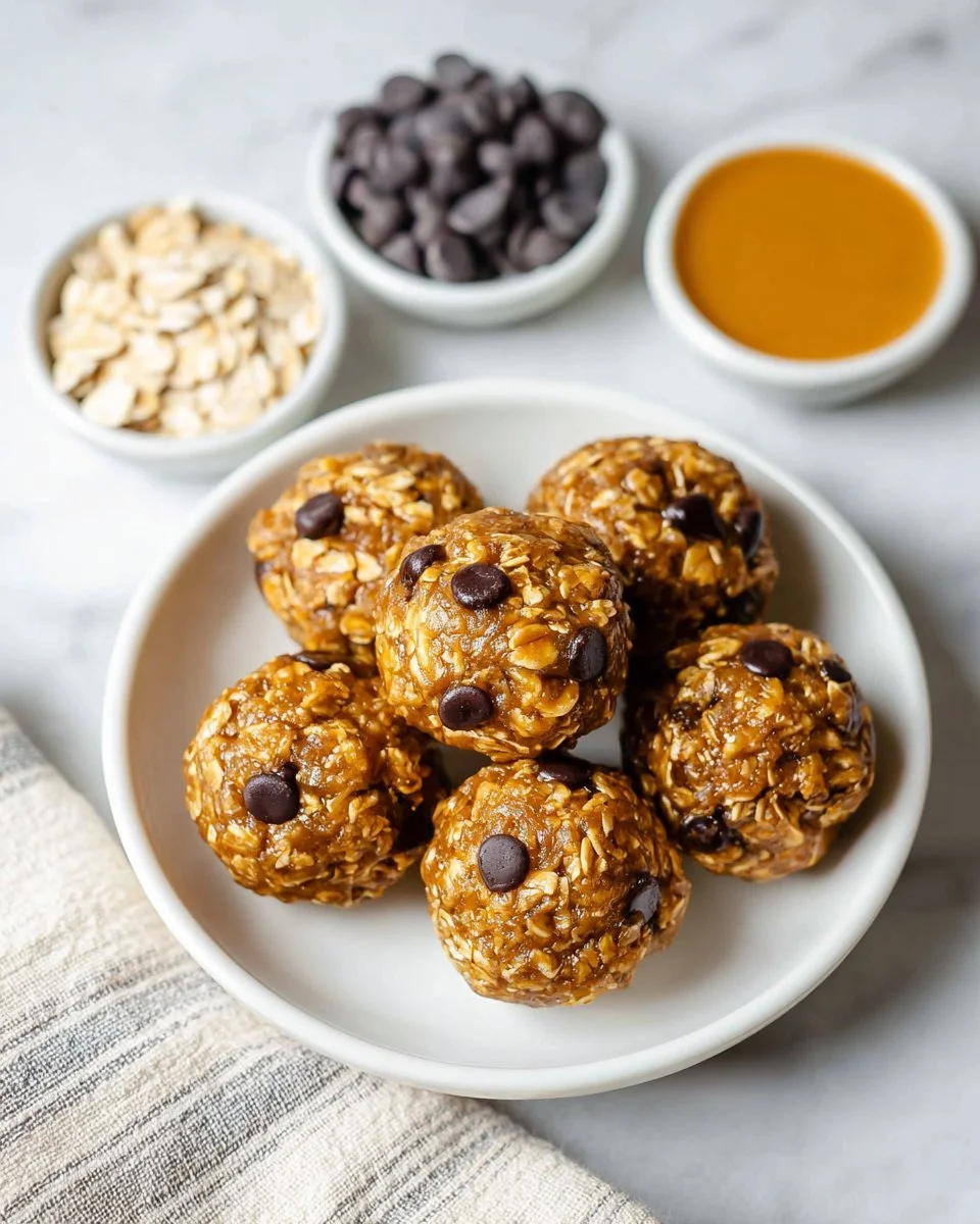 Banana Peanut Butter Oatmeal Balls