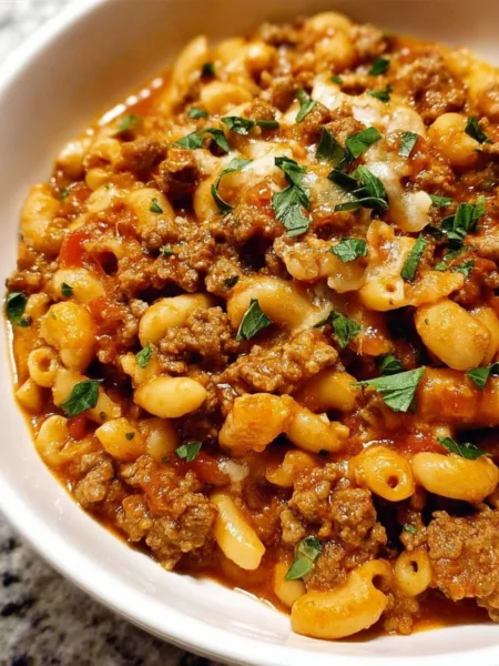 Healthy Hamburger Helper dish showcasing nutritious ingredients