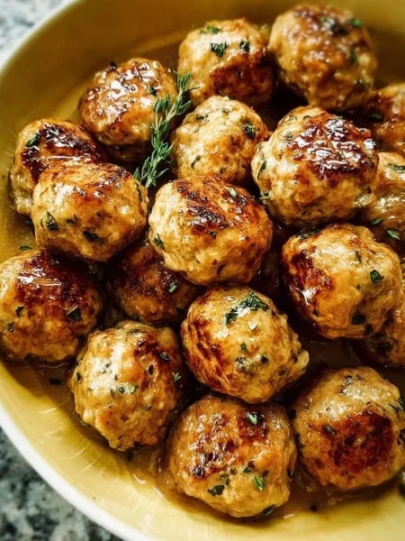 Healthy turkey meatballs served with vegetables on a plate