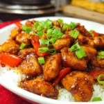 Delicious Honey Pepper Chicken dish with a sweet and spicy glaze.