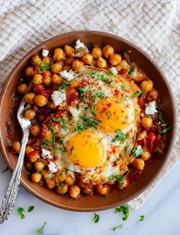 Delicious chickpea fried egg served on a plate with fresh greens.